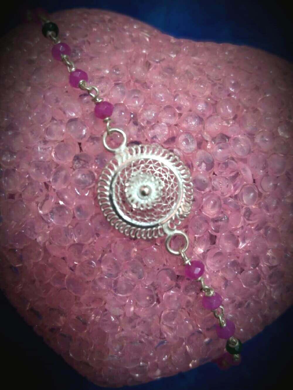 Silver Rakhi Online for boys RAK046_1