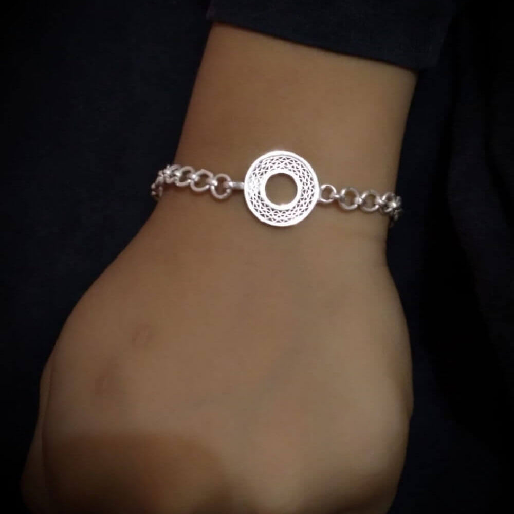Silver Rakhi for babies RAK043_2