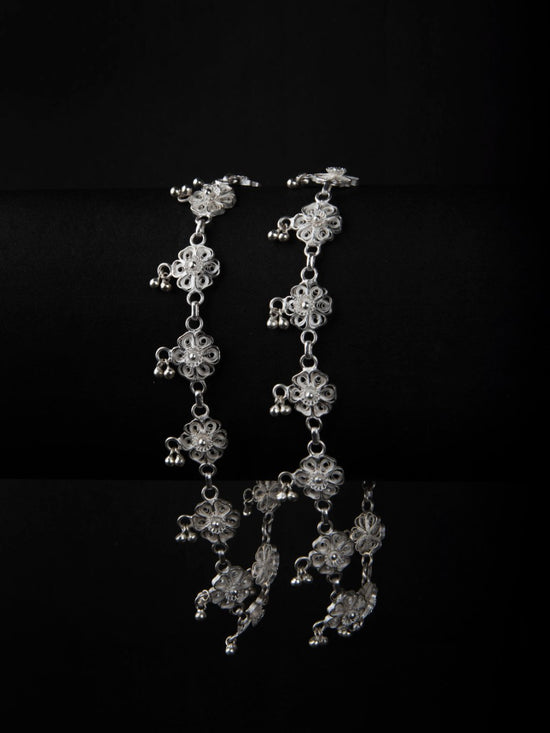 Silver Anklets Ghungroo