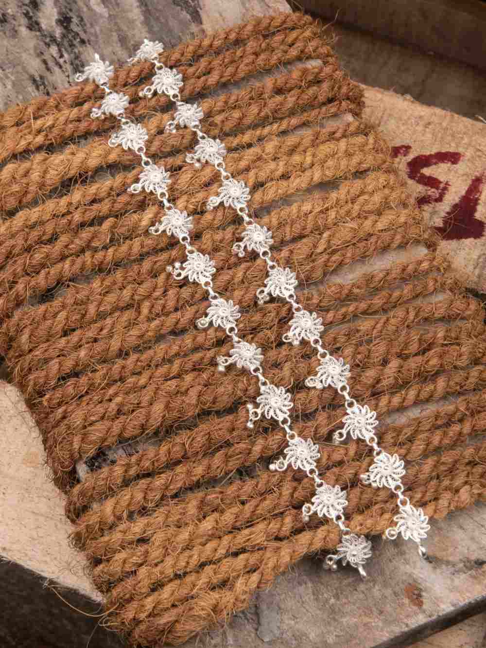 Silver Anklets Chakri