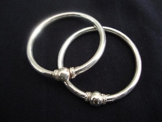 Lapis Stone Hand-Twisted Silver Newborn/Keepsake Baby Bracelet – kellysilver