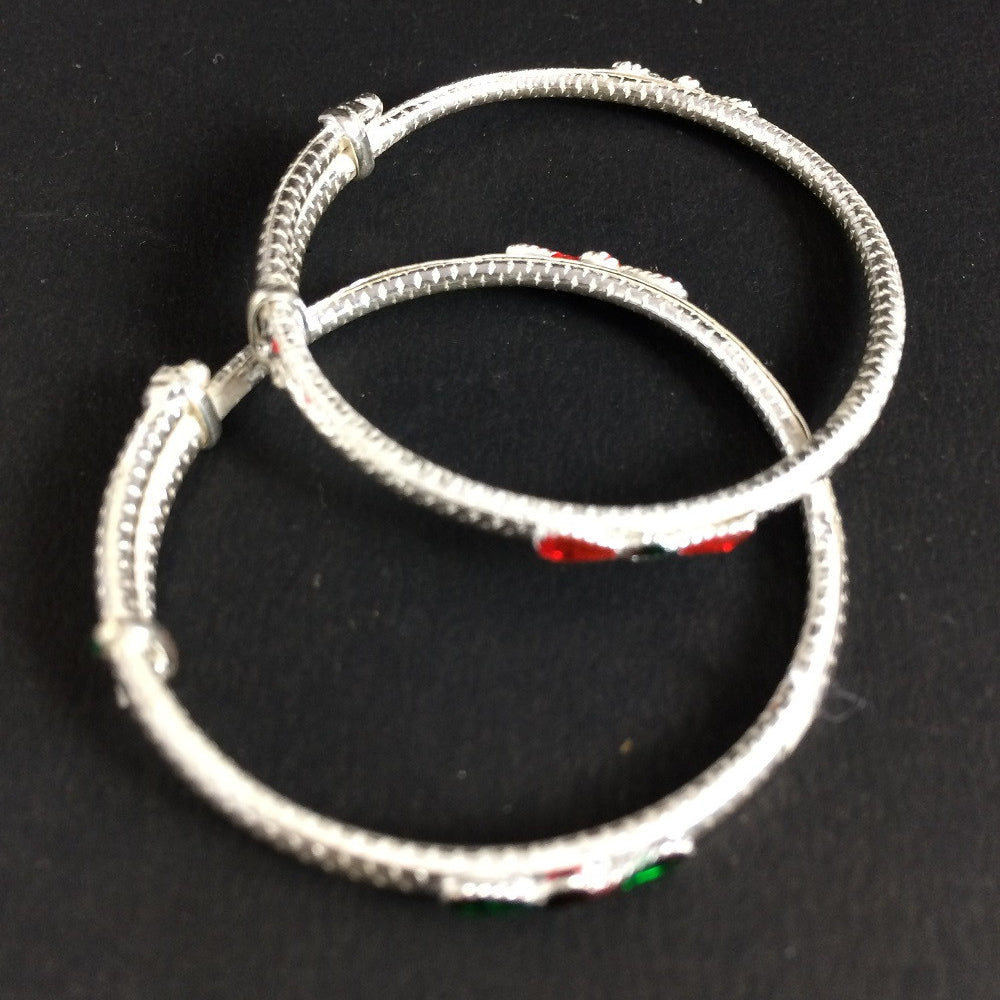 
                      
                        Silver Baby Bangles
                      
                    