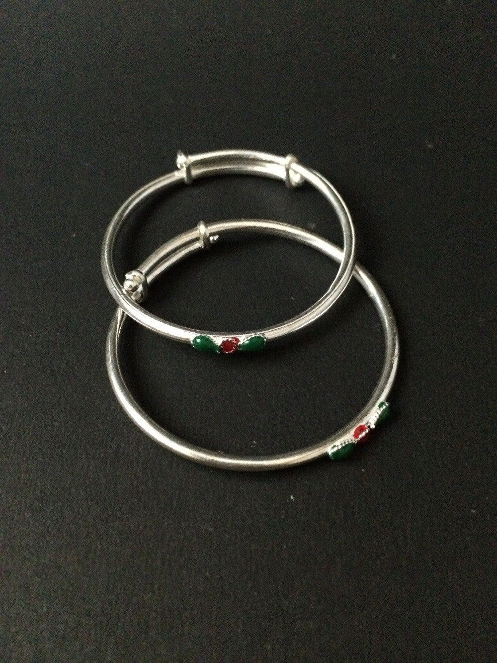 Silver Baby Bangles