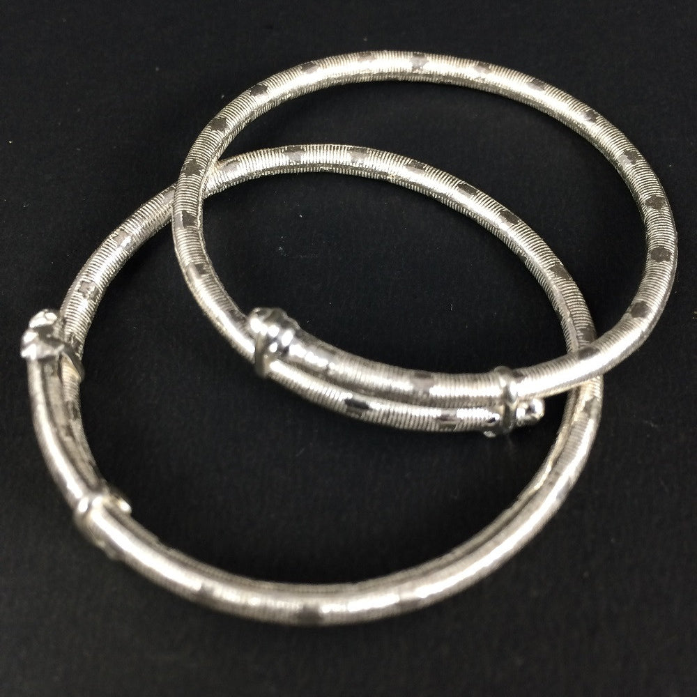 
                      
                        Silver Baby Bangles
                      
                    