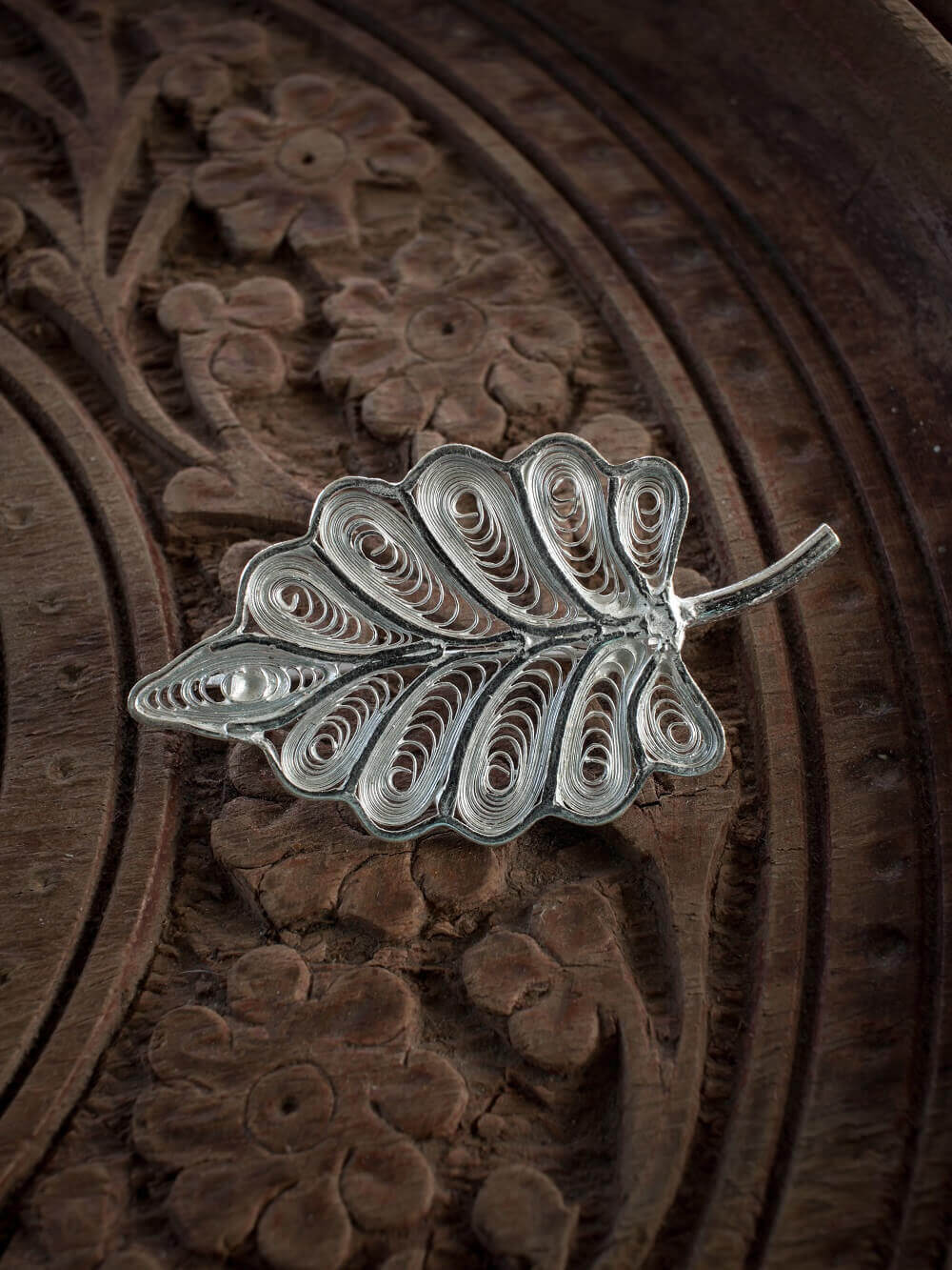 Silver brooch store