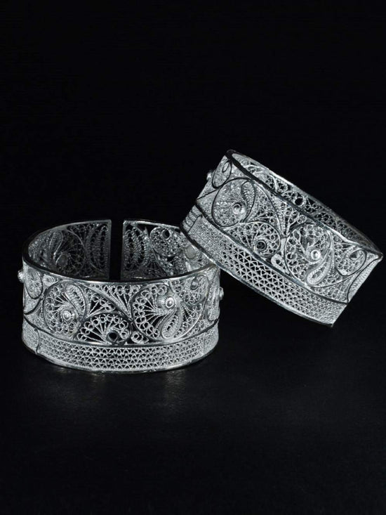 Silver Bangles for Girls and Women |Fancy Silver Bangles | FOURSEVEN