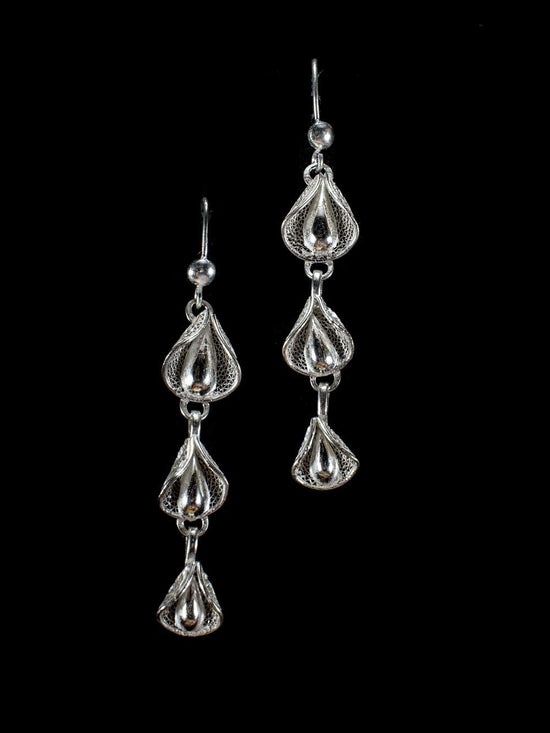 Buy Myjewel Silver Brass Traditional Oxidised Antique Stylish Designer Big  Dangle Kundan Beads Drop Earrings Online at Best Prices in India - JioMart.