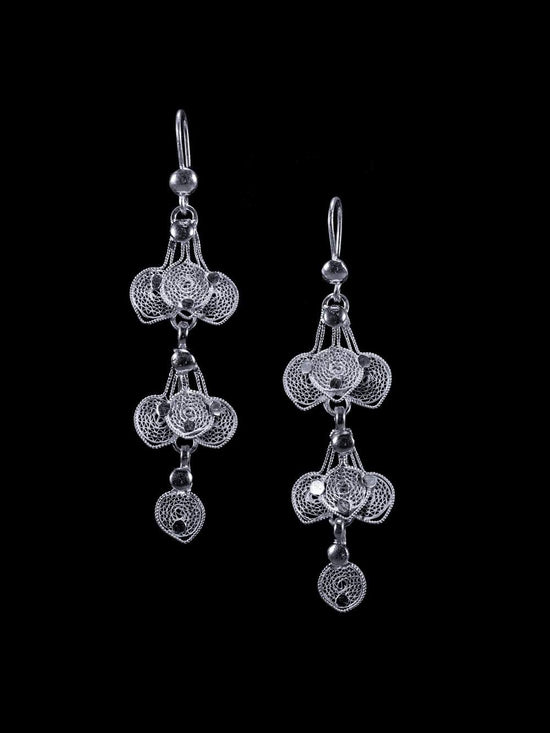 Trendy silver earrings | Sterling silver danglers - Earrings, Jewellery -  FOLKWAYS