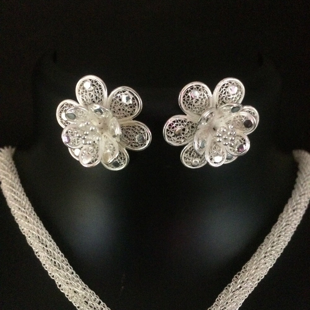
                      
                        Silver Earrings Tarkashi       
                      
                    