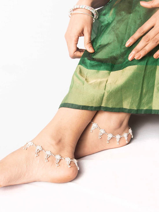 Silver filigree Anklets