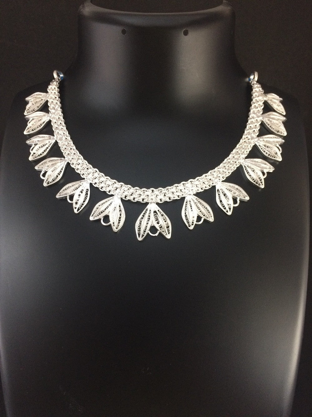 Silver Filigree Necklace Orissa       
