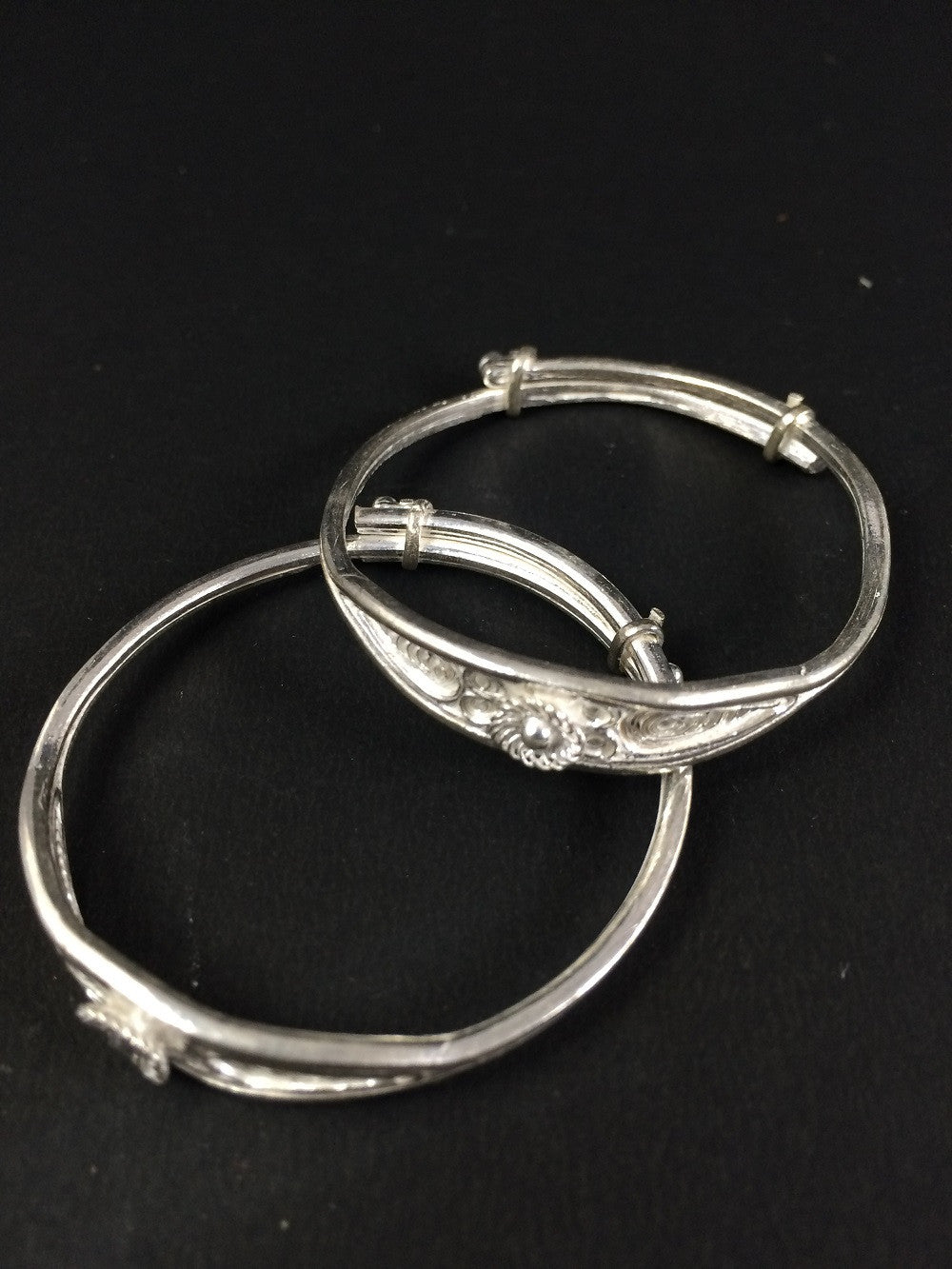 Silver Filigree baby Bangles