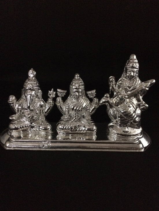 Load image into Gallery viewer, Silver Ganesh Laxmi Diwali     
