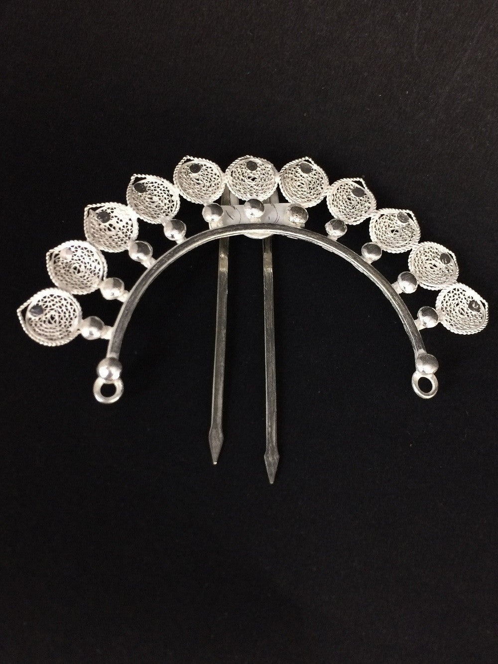 Silver hair accessories