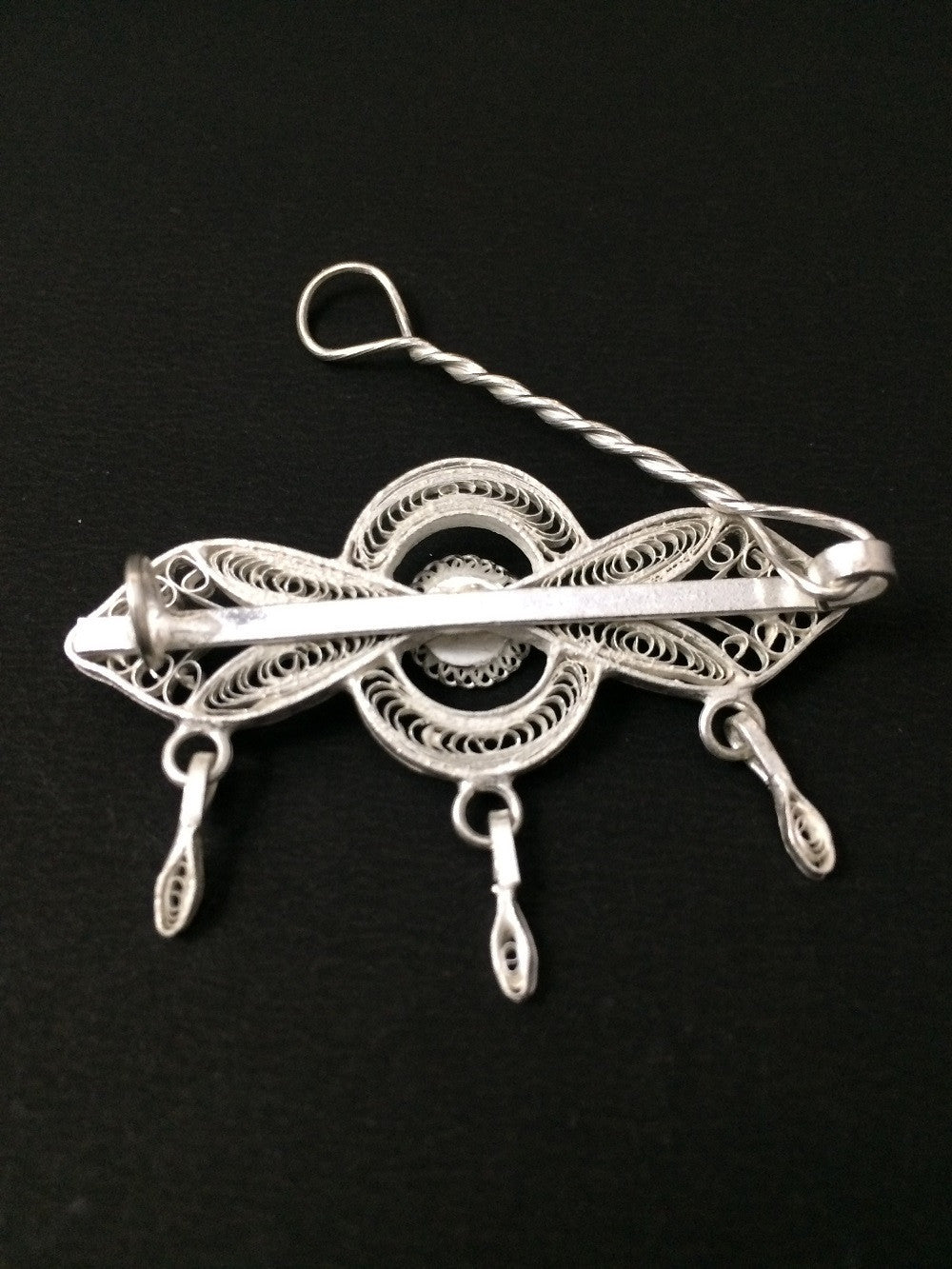 Silver Hair Clips      