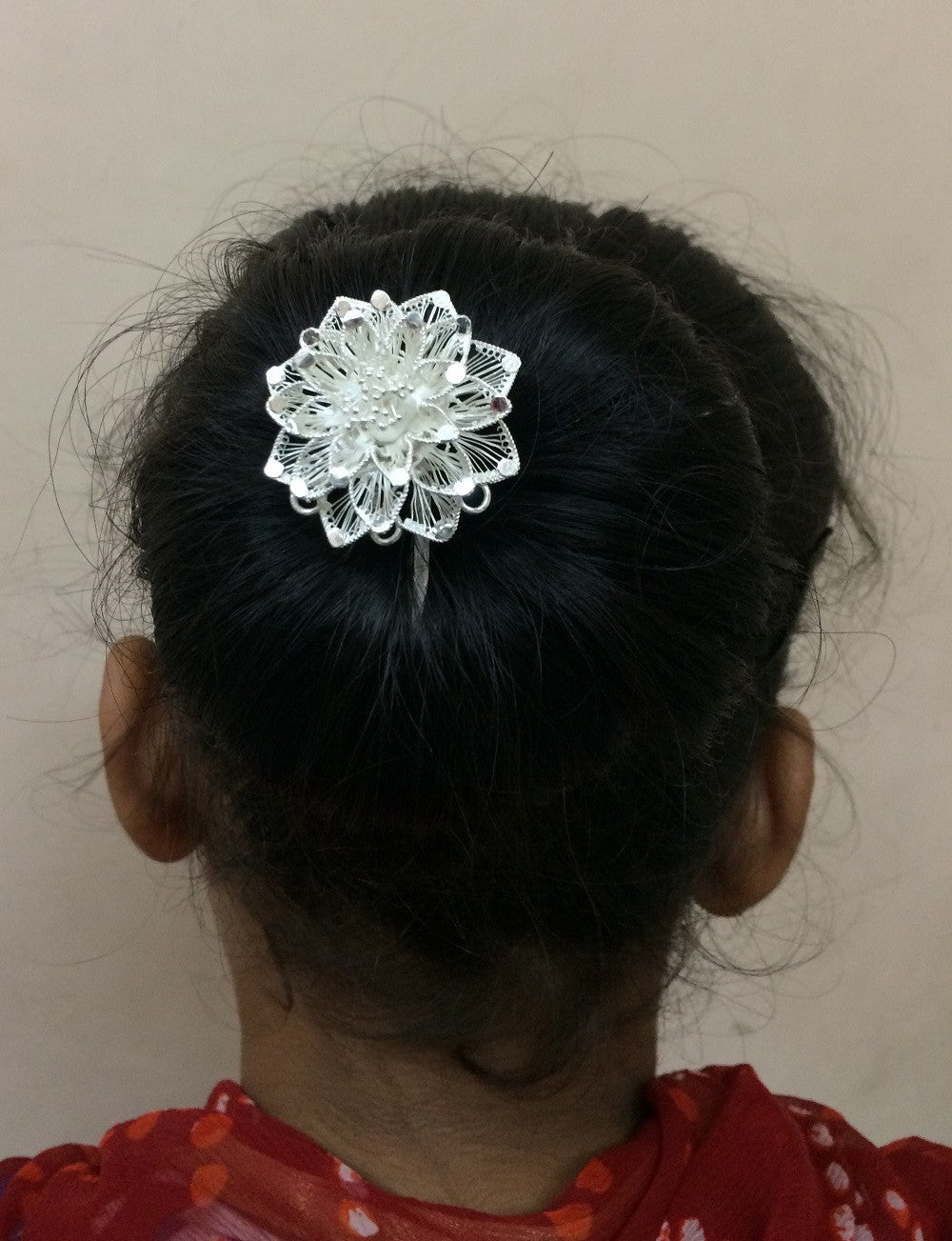 Silver hair accessories