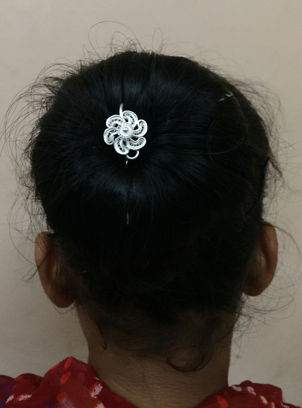 Silver hair accessories