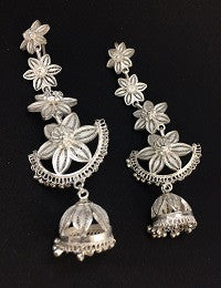 Silver Jhumkas