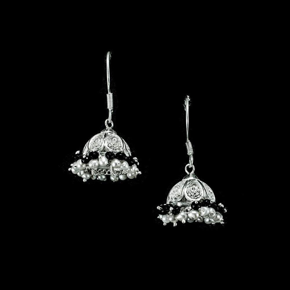 Silver Jhumkas for kids     