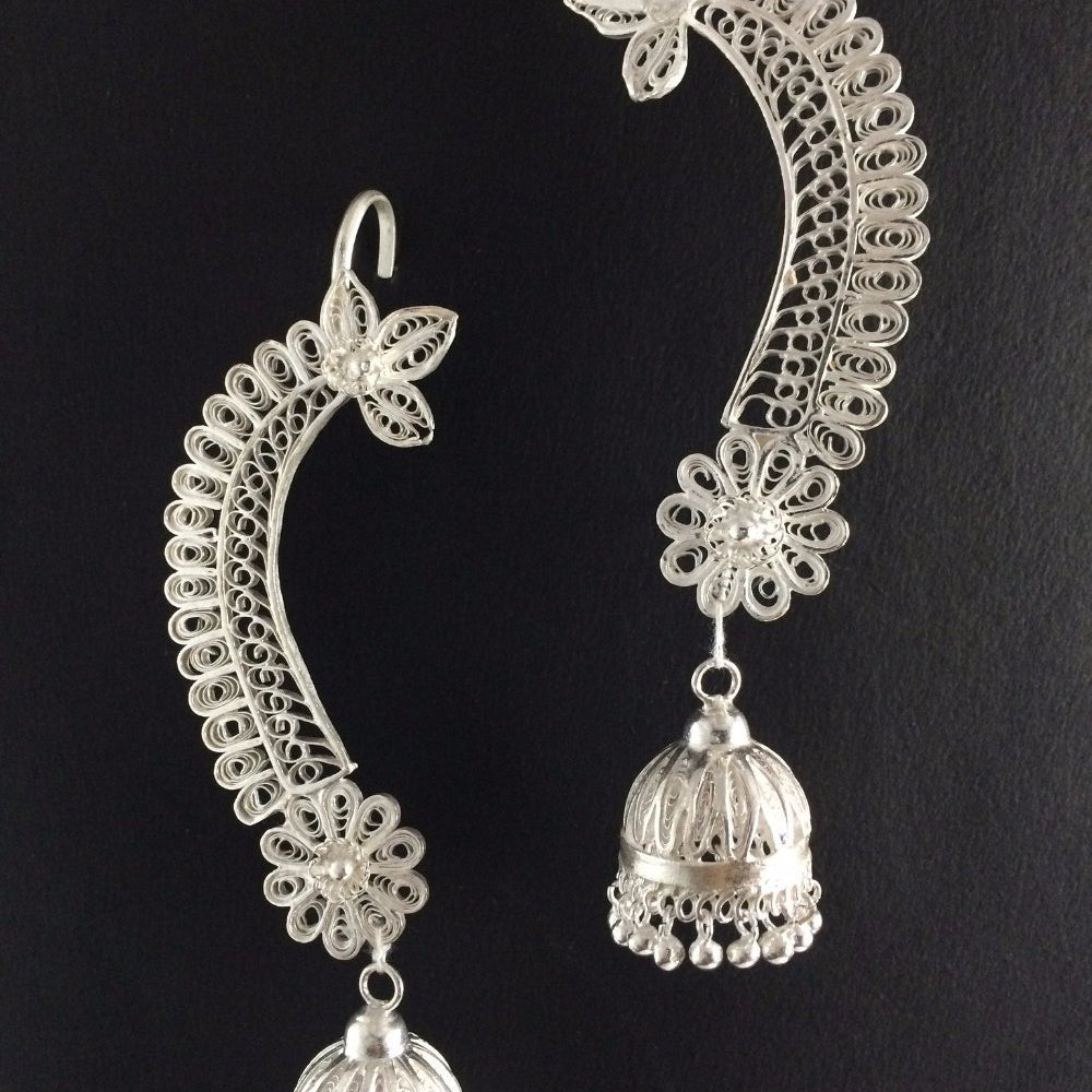 
                      
                        Silver Kaan Jhumka      
                      
                    