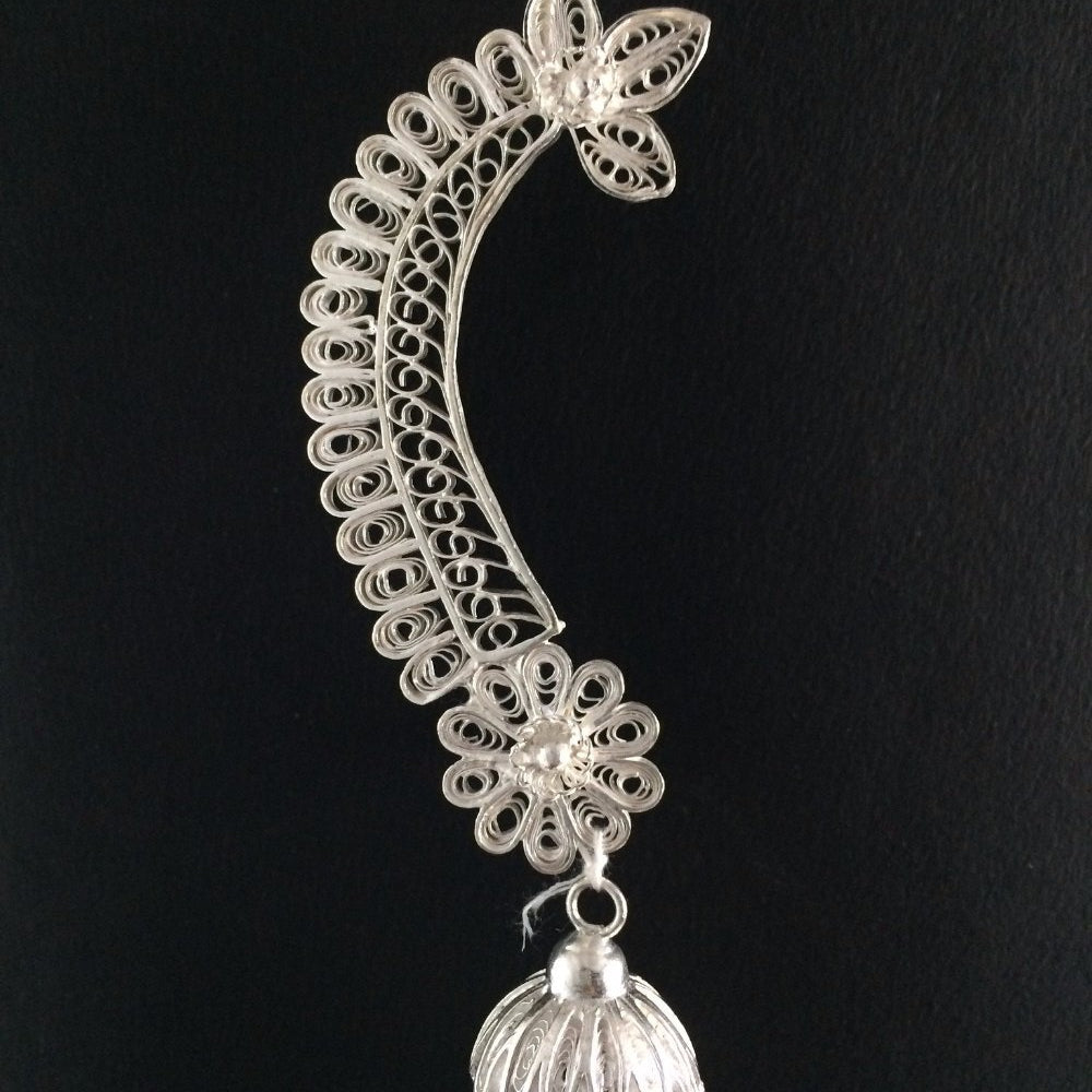 
                      
                        Silver Kaan Jhumka     
                      
                    