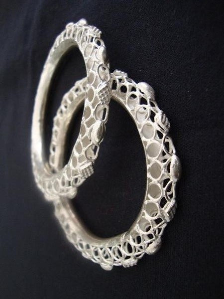 Silver baby bangles