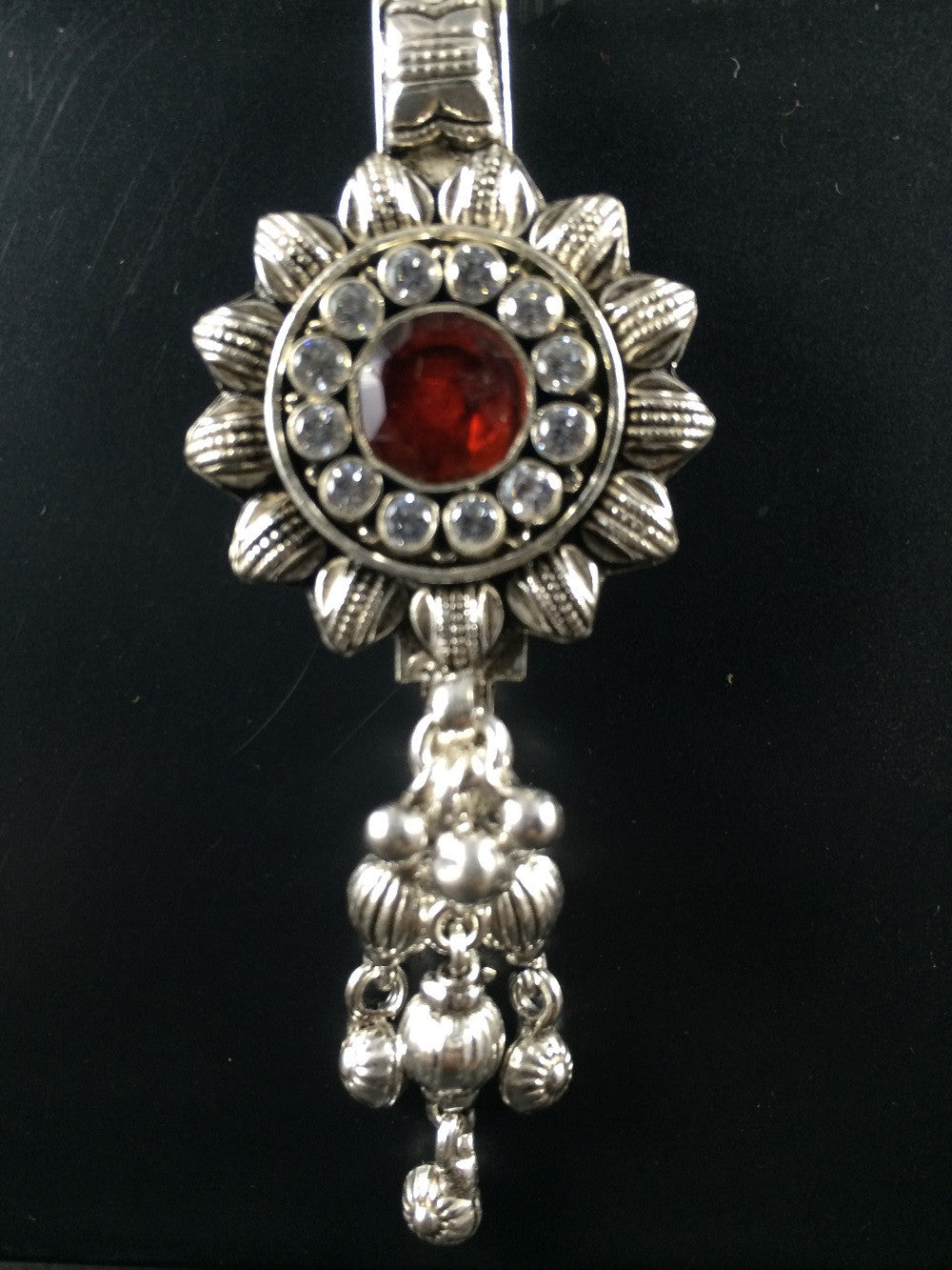 Oxidised Silver Chabi Challa