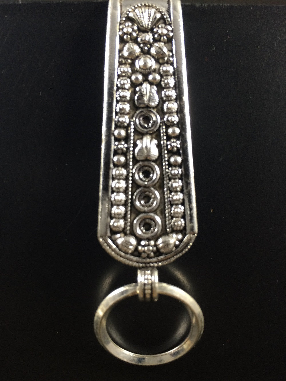 Oxidised Silver Chabi Challa
