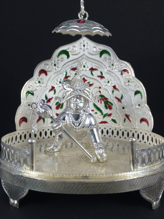 Silver Laddu Gopal idol         