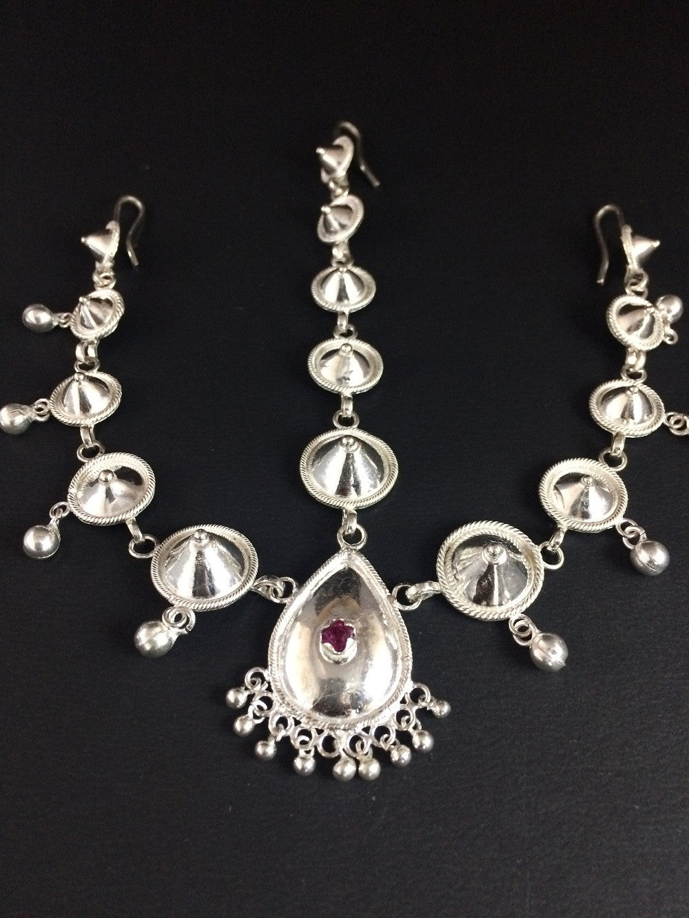 Silver Maang Tikka