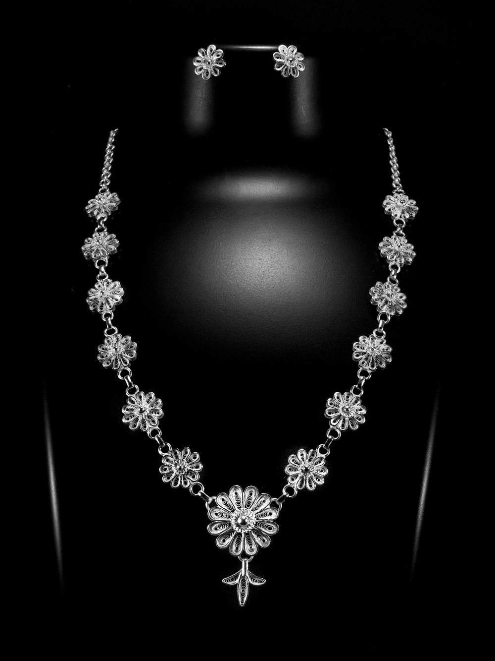 Silver Necklace Sets  