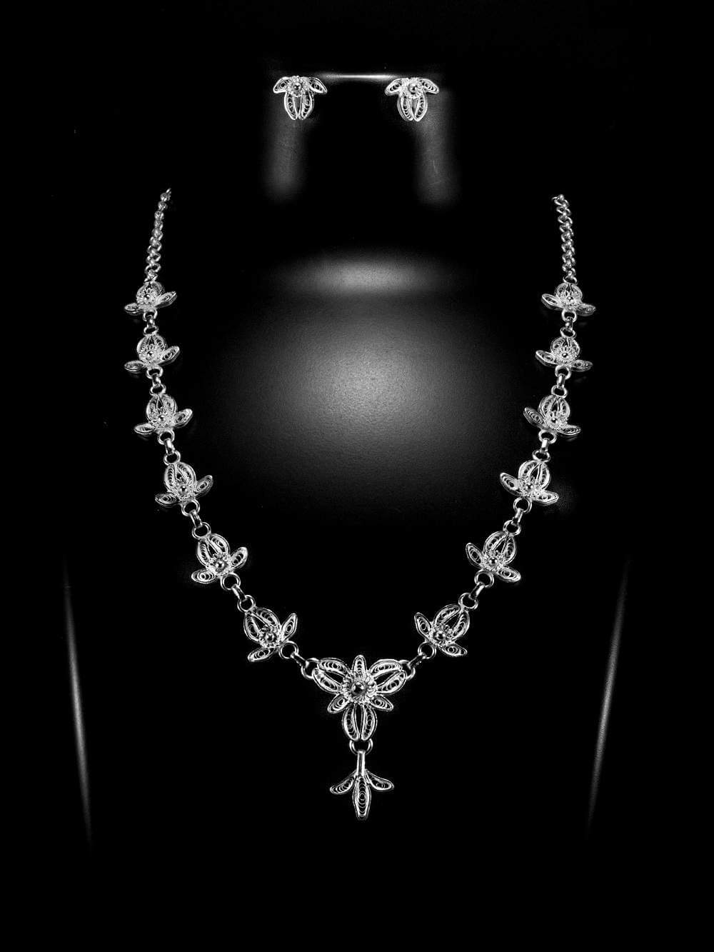 Silver Necklace Sets   
