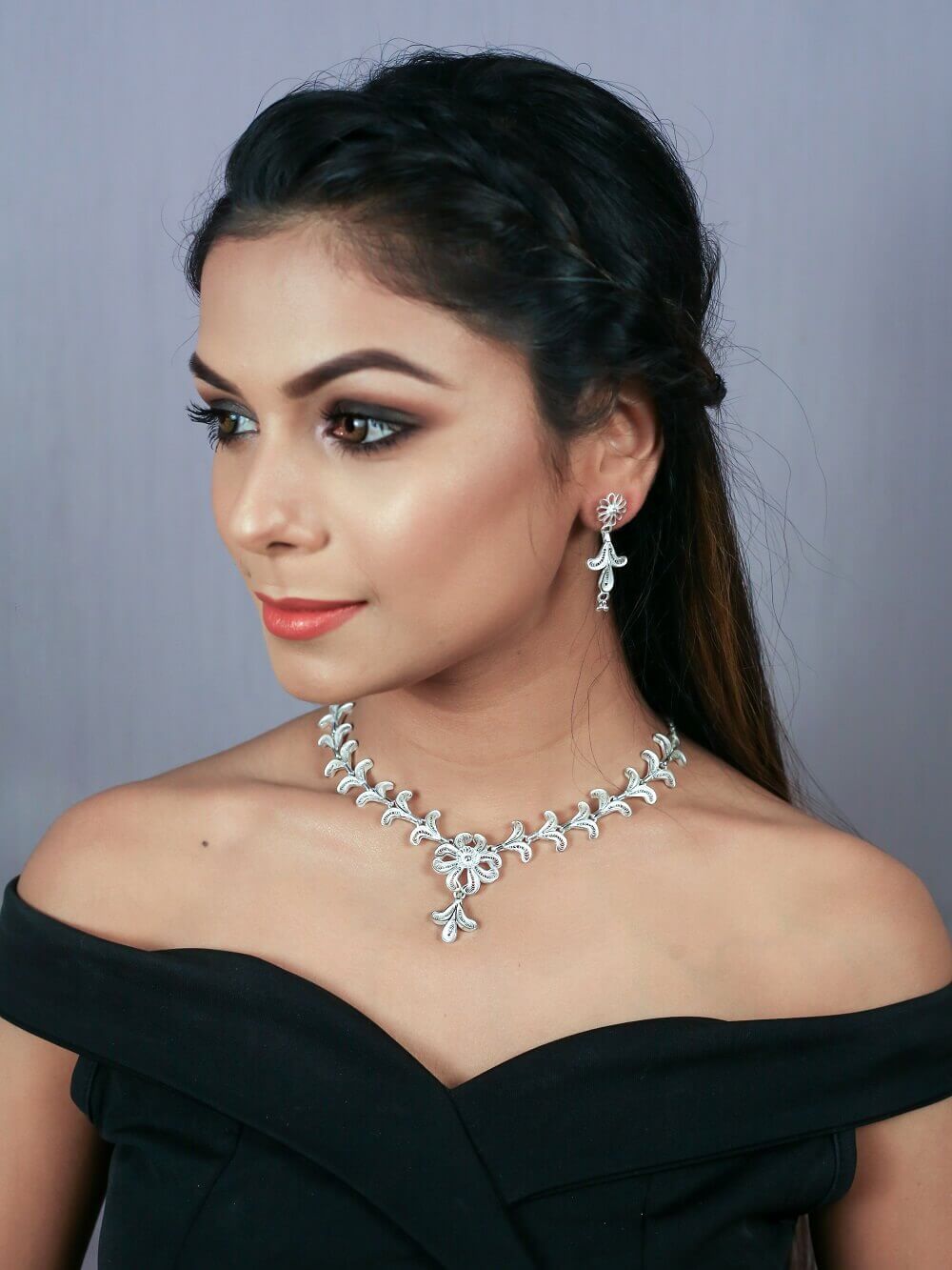 Silver Necklace Sets    