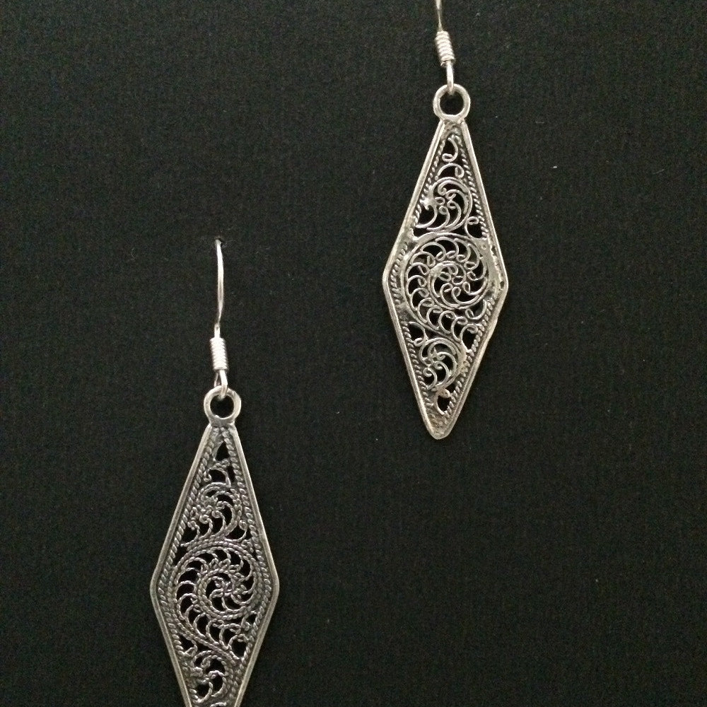 
                      
                        Silver Oxidised Earrings       
                      
                    