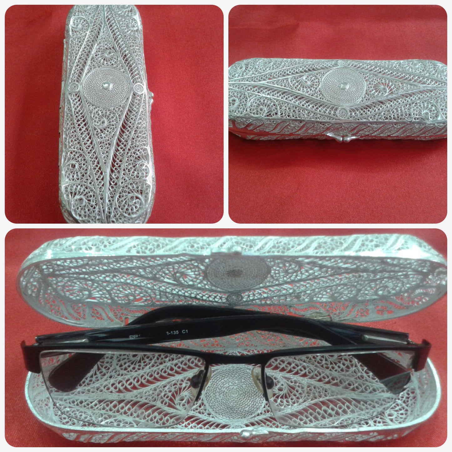 Silver Filigree Spectacle Case