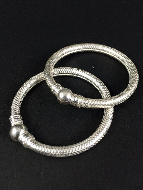 Silver bangles for babies
