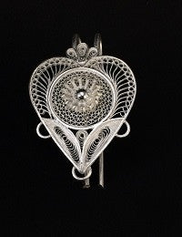 Silver hair pin