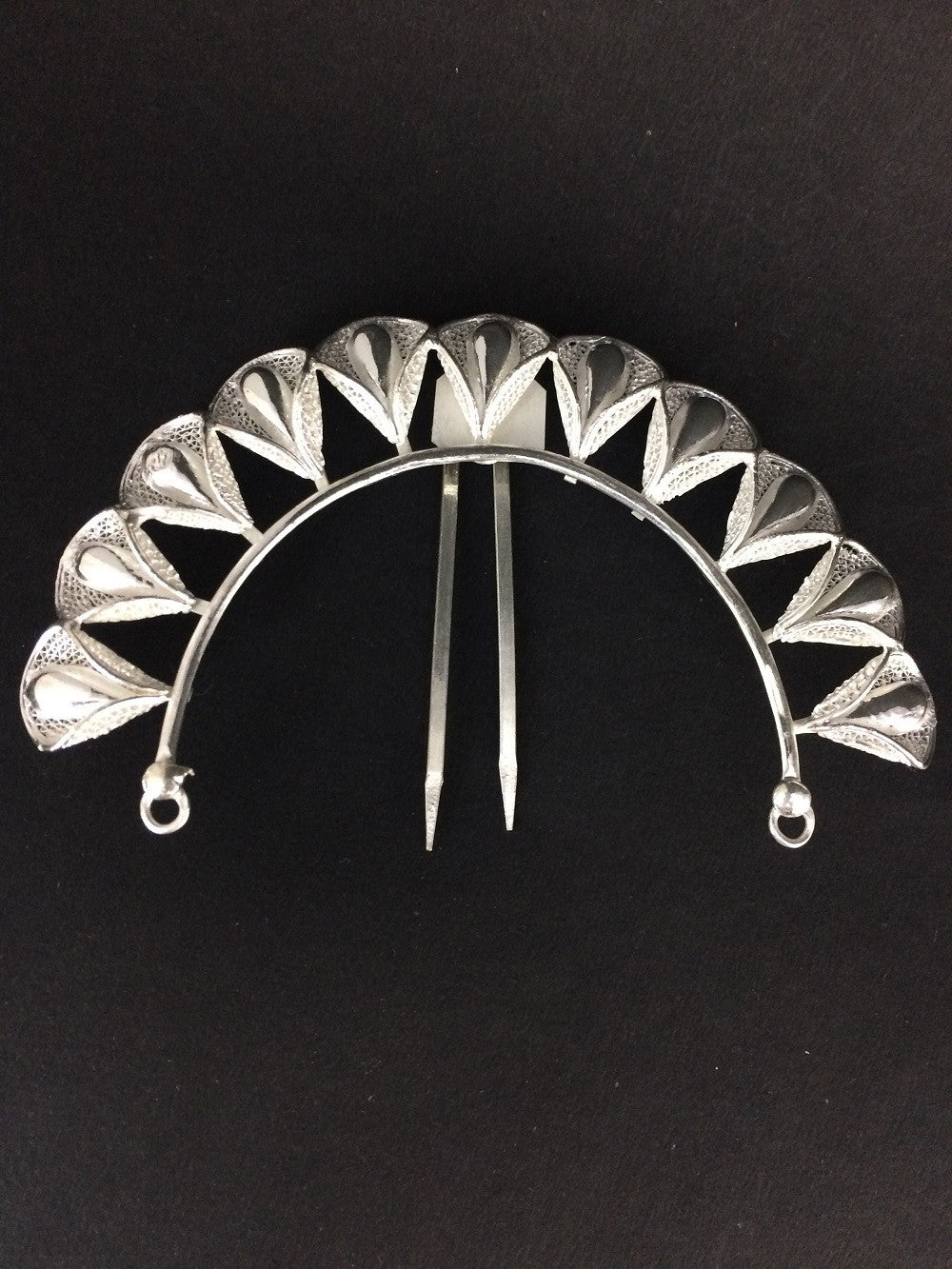 Silver hair accessories