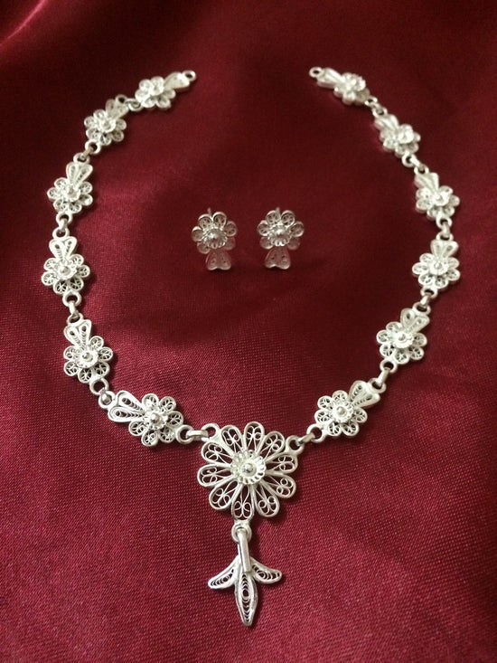 Silver necklace        
