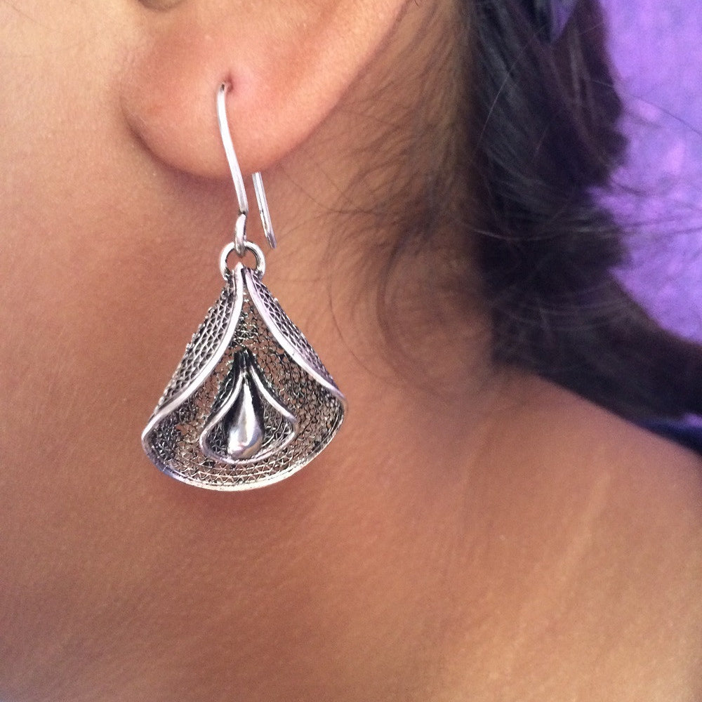 
                      
                        Silver oxidised earrings       
                      
                    