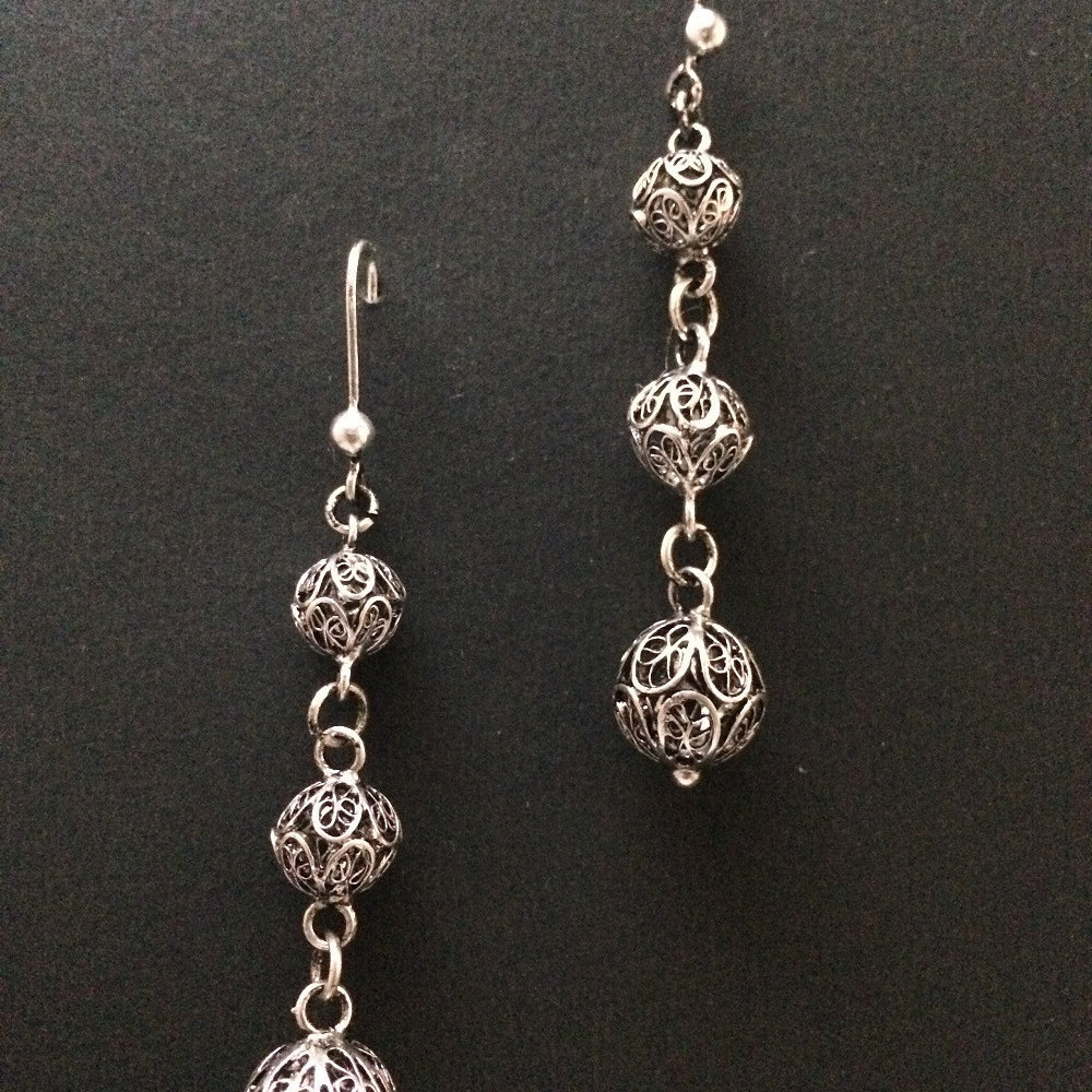 
                      
                        Silver oxidised earrings        
                      
                    