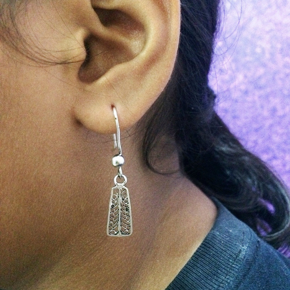 
                      
                        Silver oxidised earrings        
                      
                    