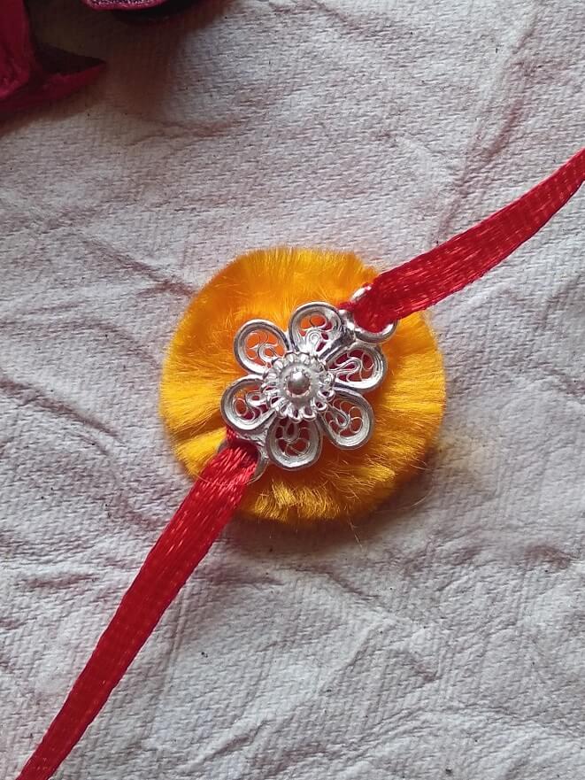 Silver Rakhi for kids RAK112_3