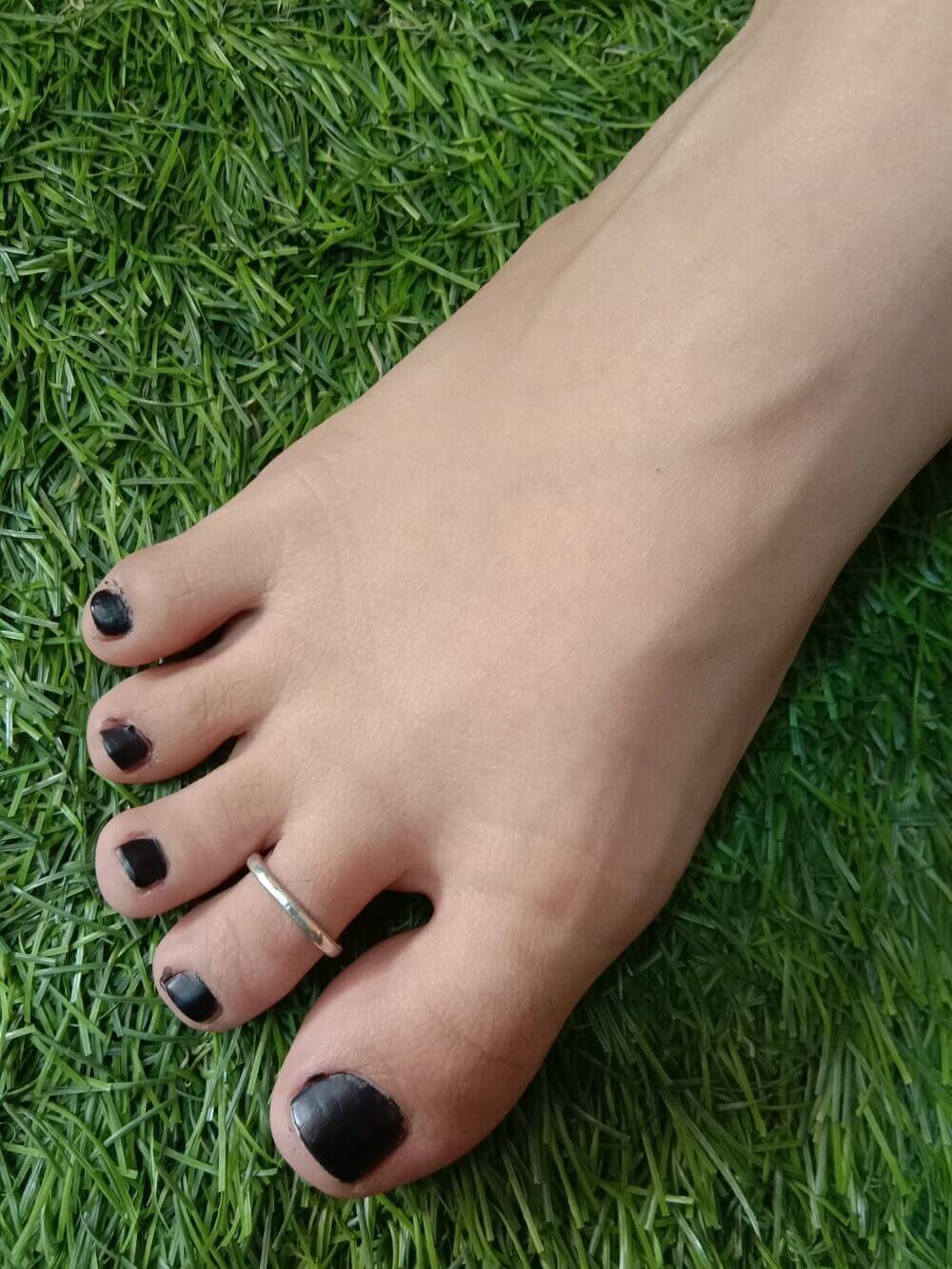 Simple Toe Rings for women India - Silver Toe Rings by