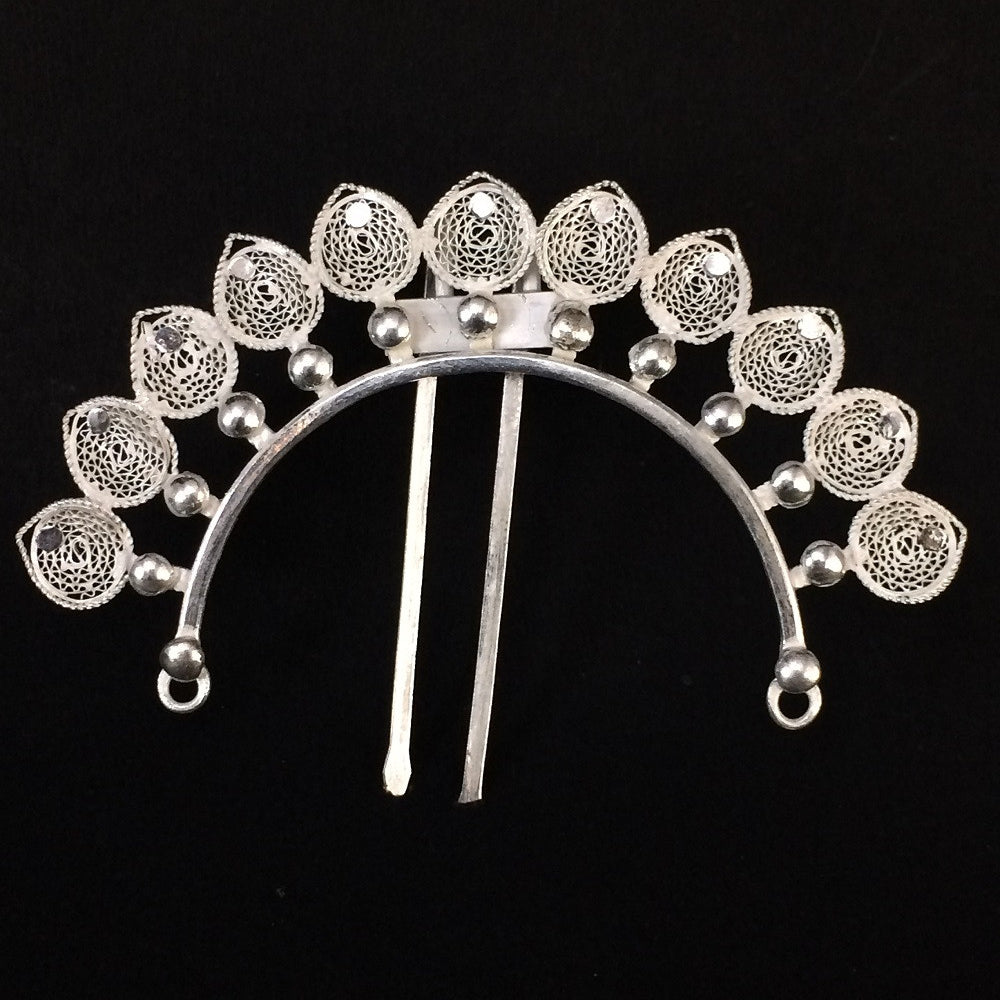 Silver hair accessories