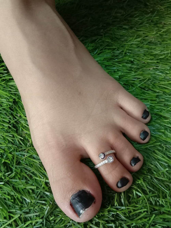 Silver Toe Ring Single