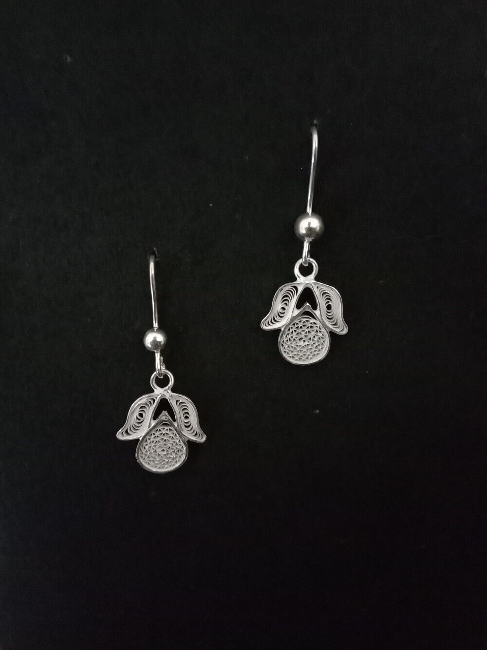 Tulip Silver Earrings